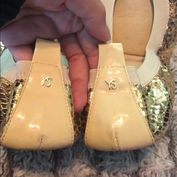 Yosi Samra gold ballet flats - Picture 2 of 6